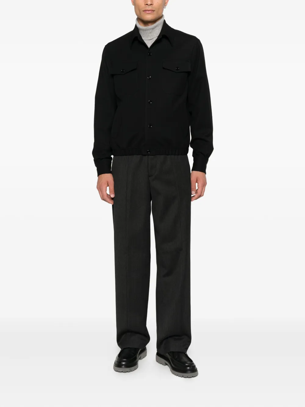 Lardini button-front shirt jacket | Shirt Jackets | Image 2