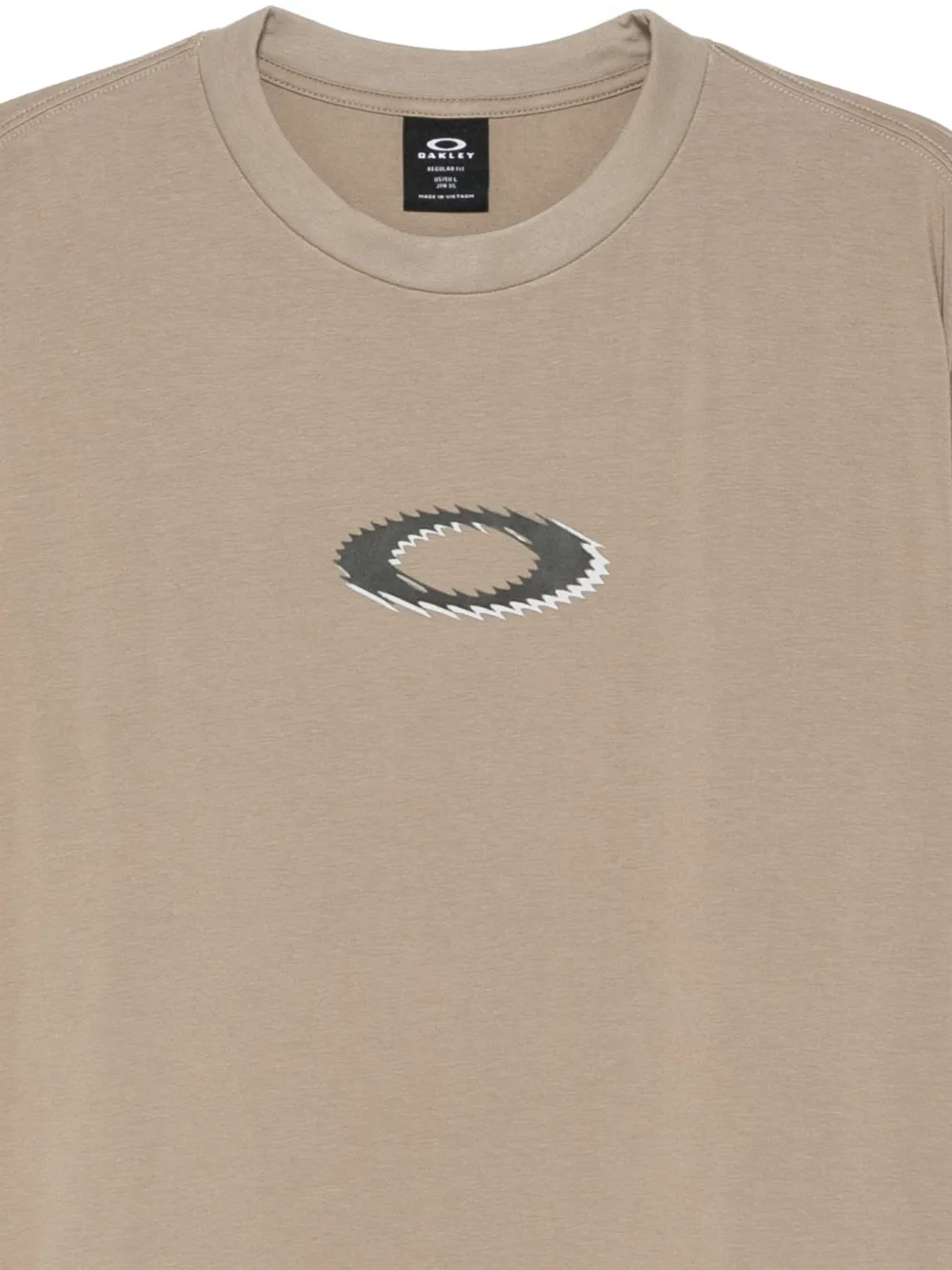 Oakley T-shirt met logoprint Bruin