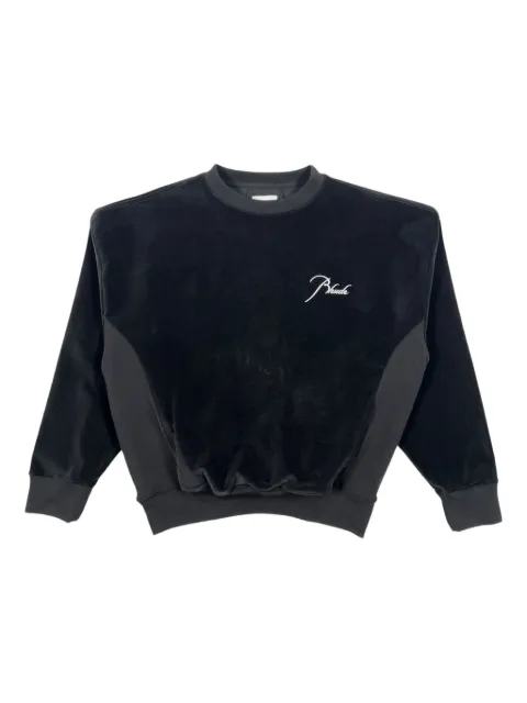 RHUDE Classique velour crew-neck sweatshirt