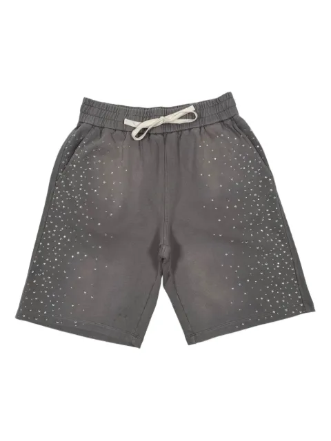 duaa Effort embellished drawstring track shorts