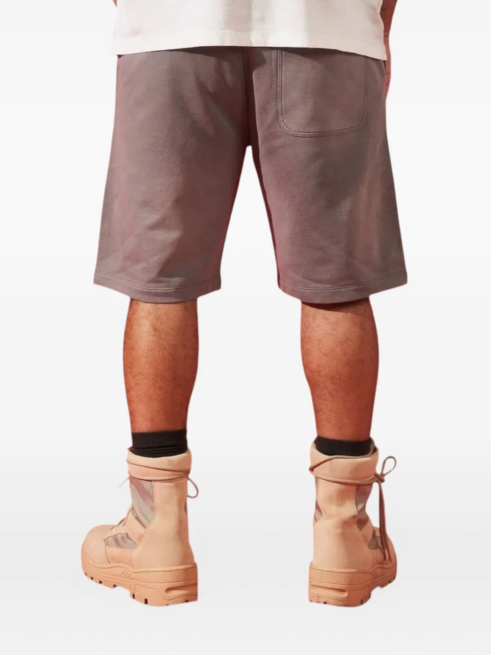 duaa Effort verfraaide trainingsshorts met trekkoord Grijs