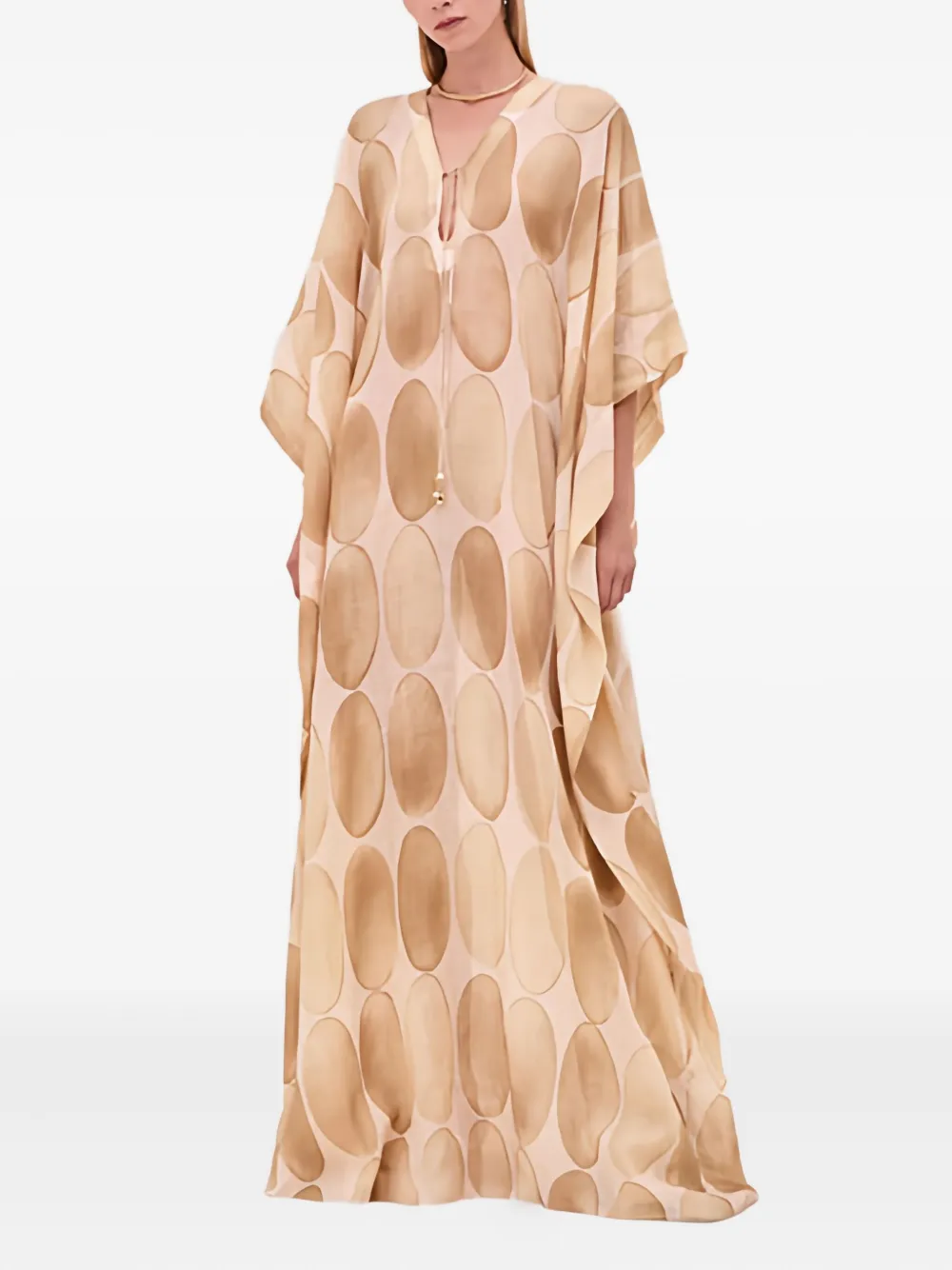 Alexis Sierra maxi-jurk - Beige