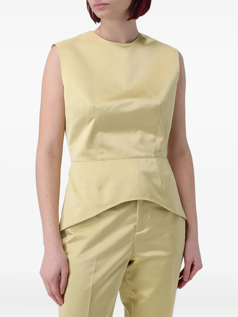 Fabiana Filippi Satijnen shirt - Groen
