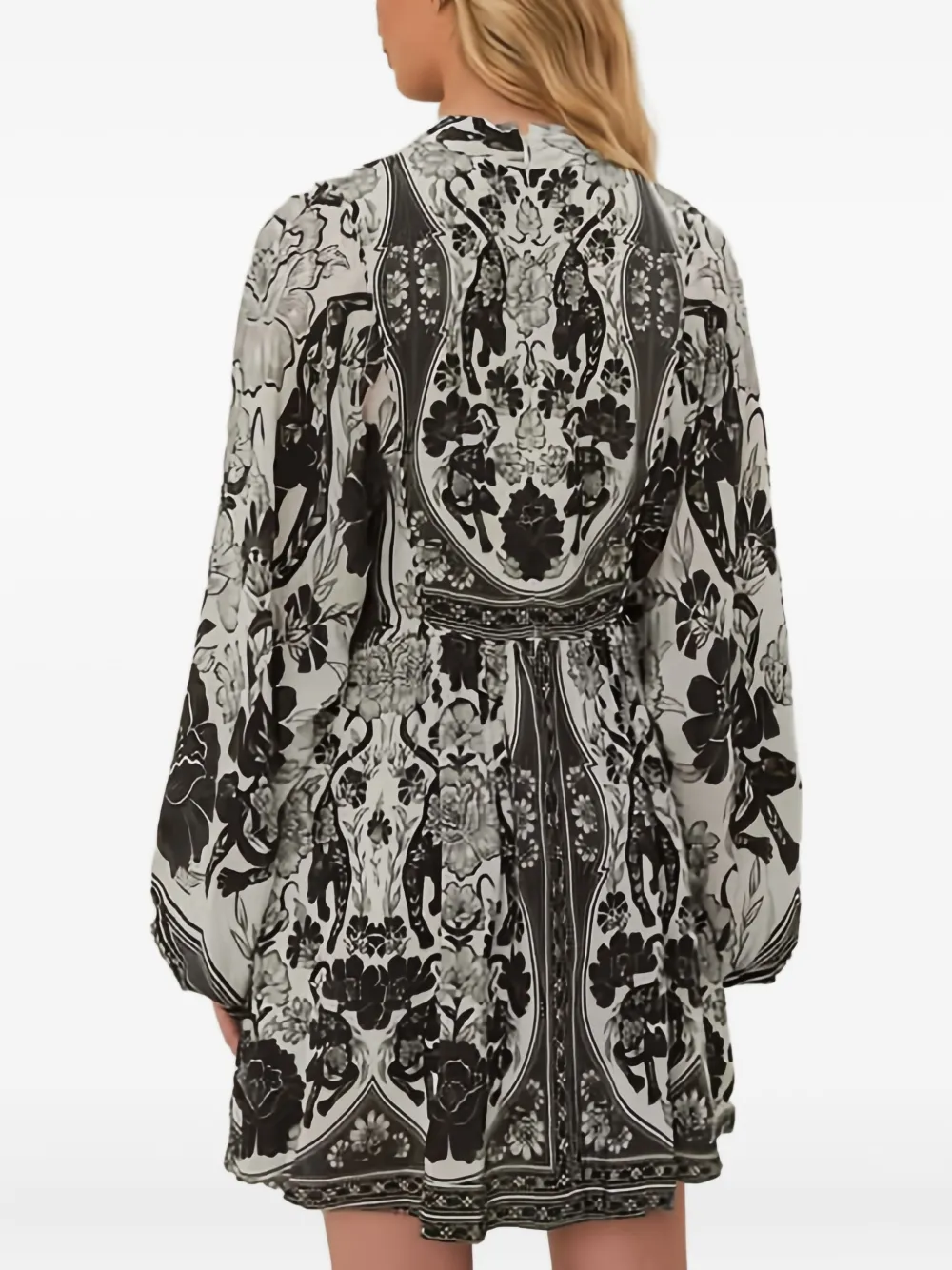 FARM Rio Mini-jurk met bloemenprint - Wit