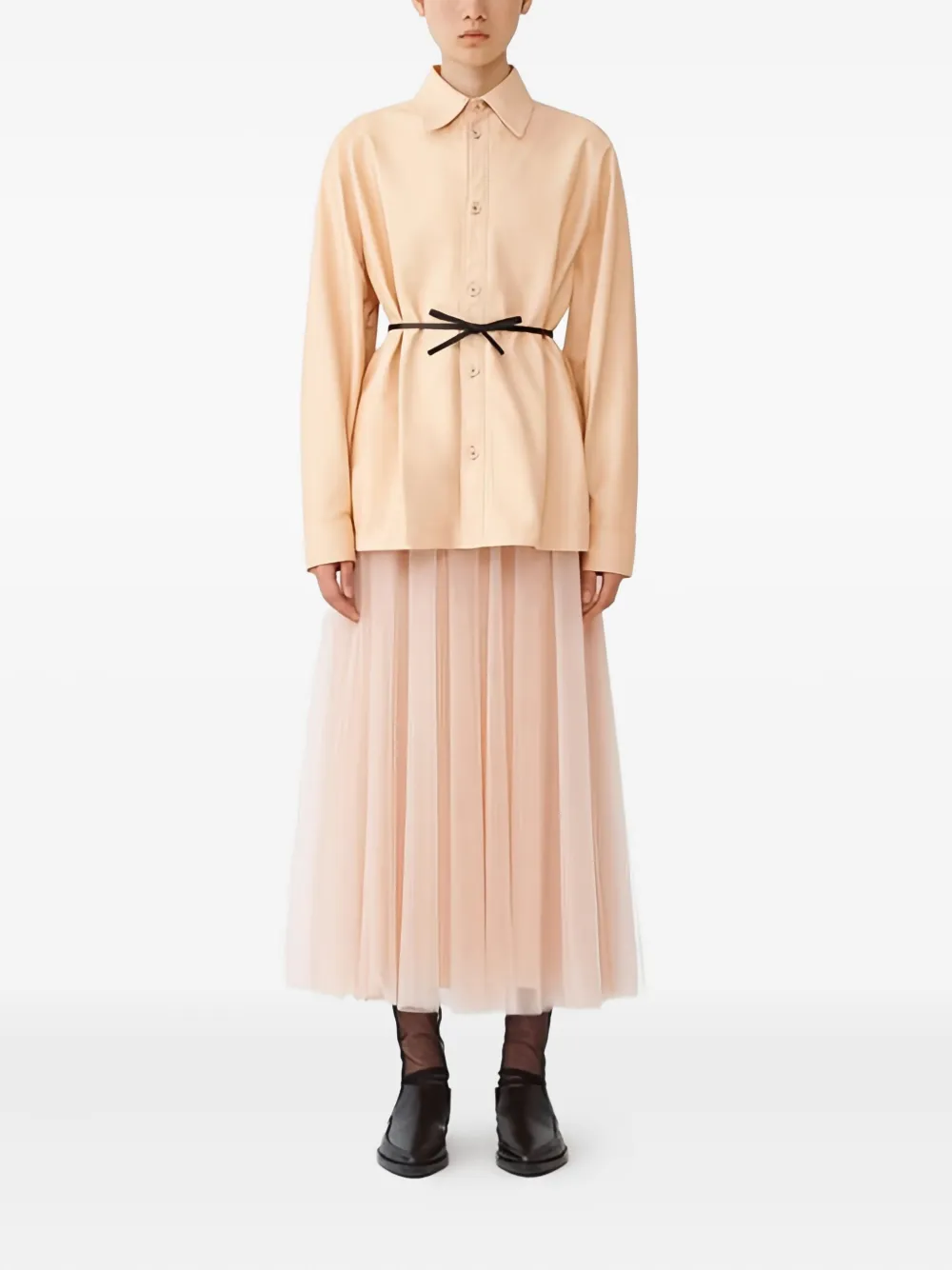 Fabiana Filippi Tule midi-rok - Beige