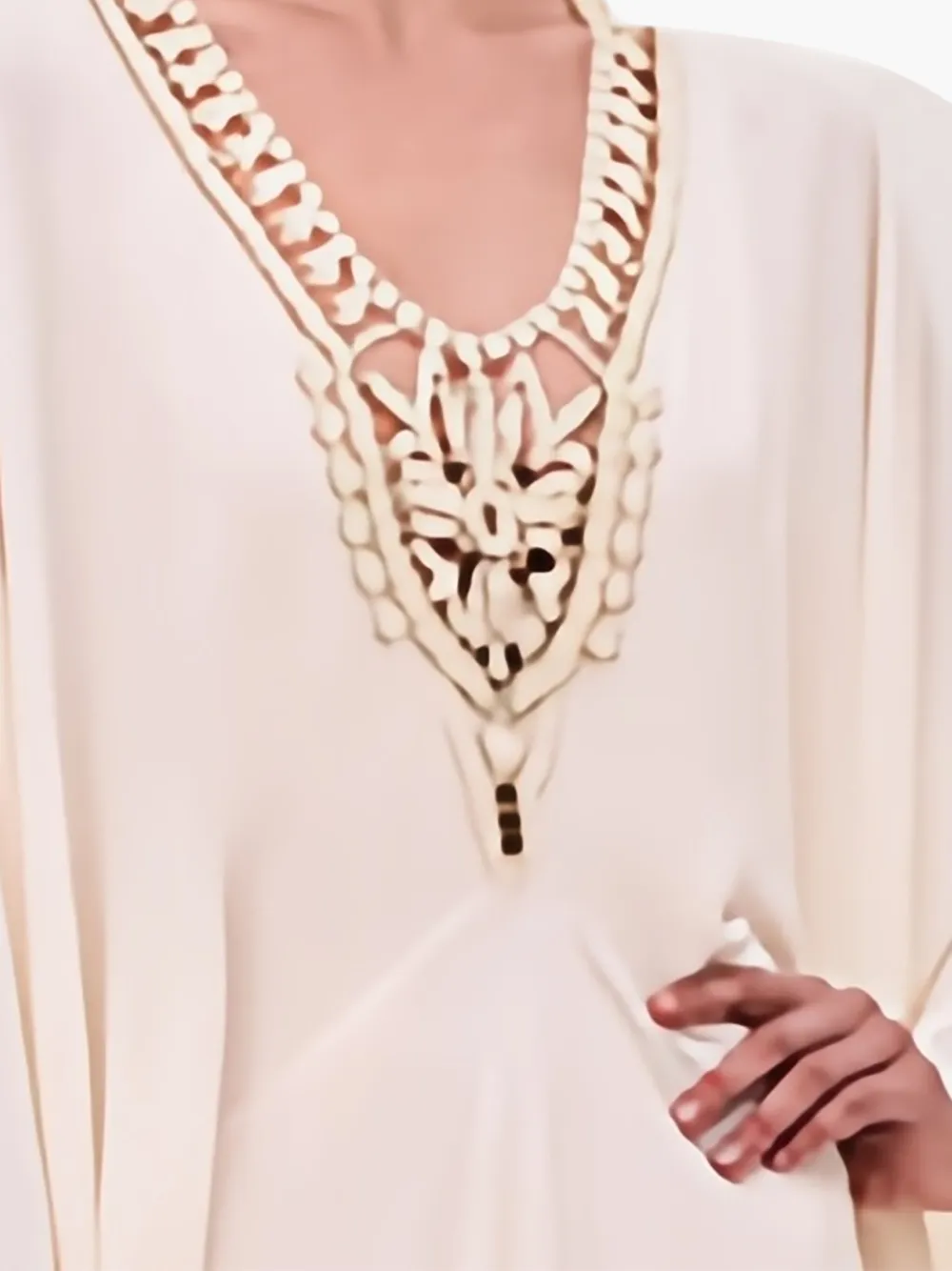 Alexis Genevieve jurk met kralen - Beige