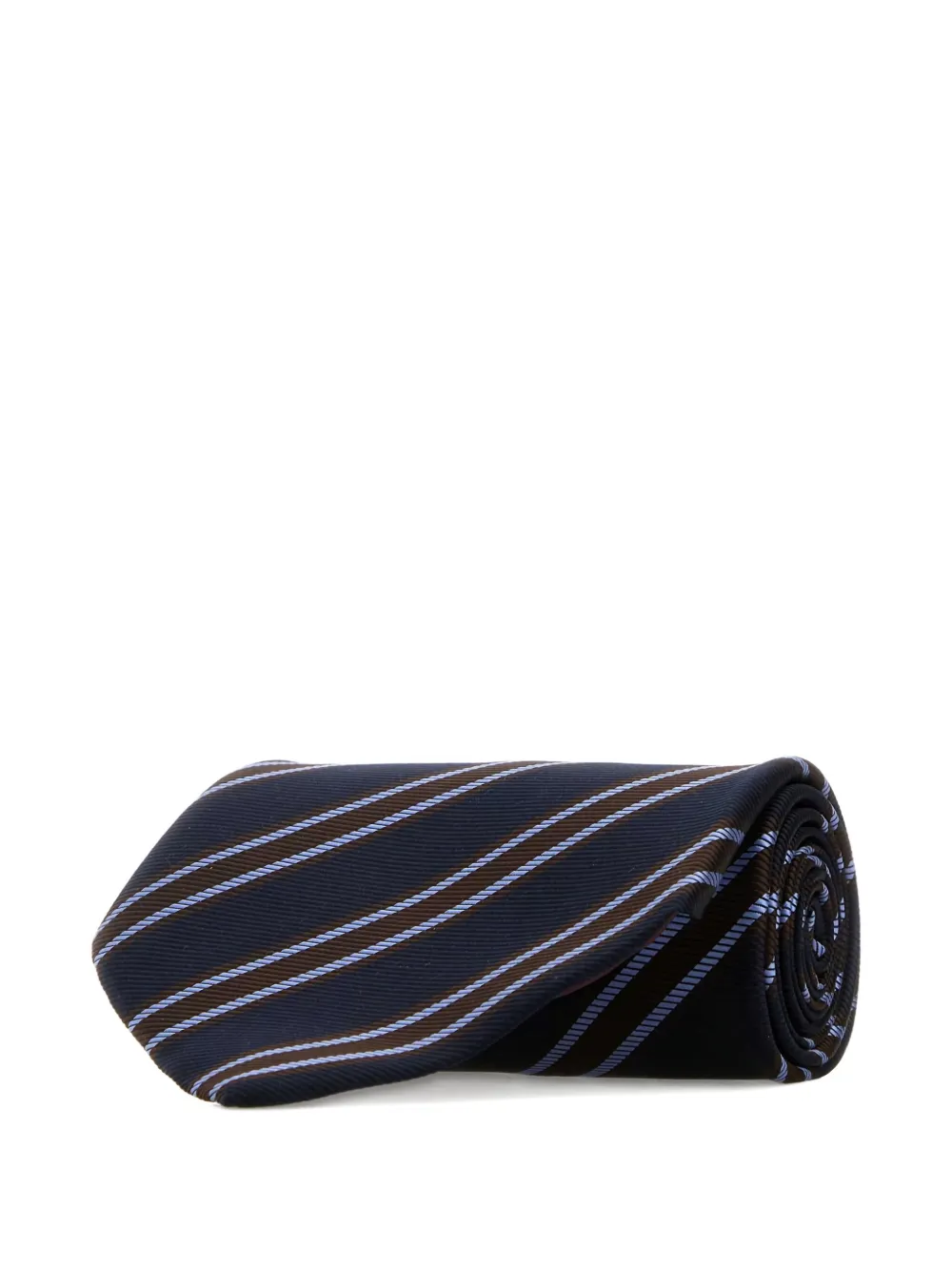 Junya Watanabe striped silk tie - Blauw