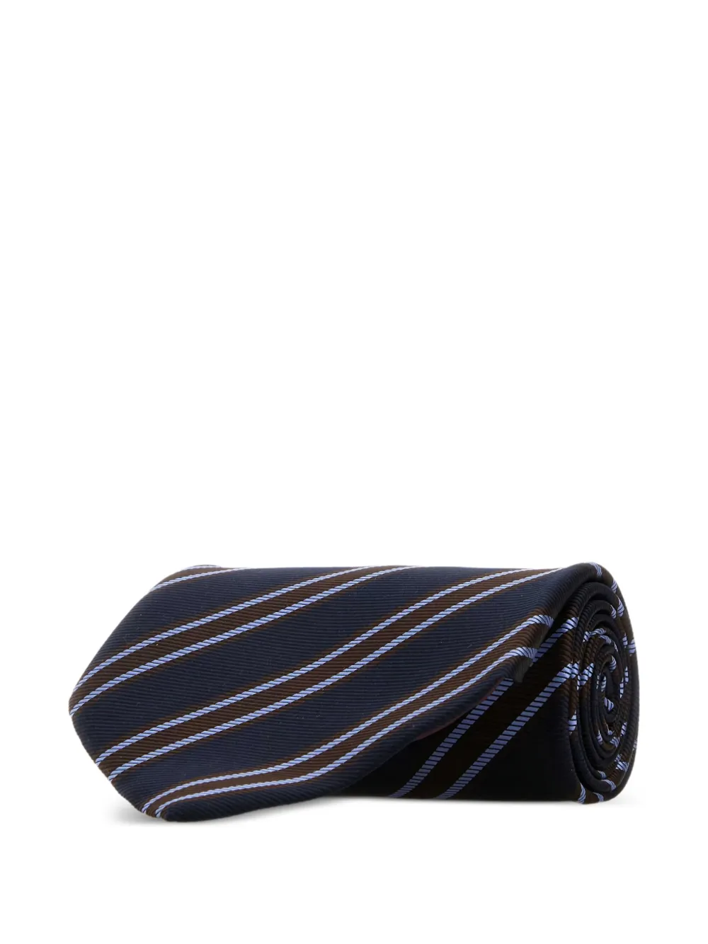 Junya Watanabe MAN corbata de seda con rayas estampadas | Image 2