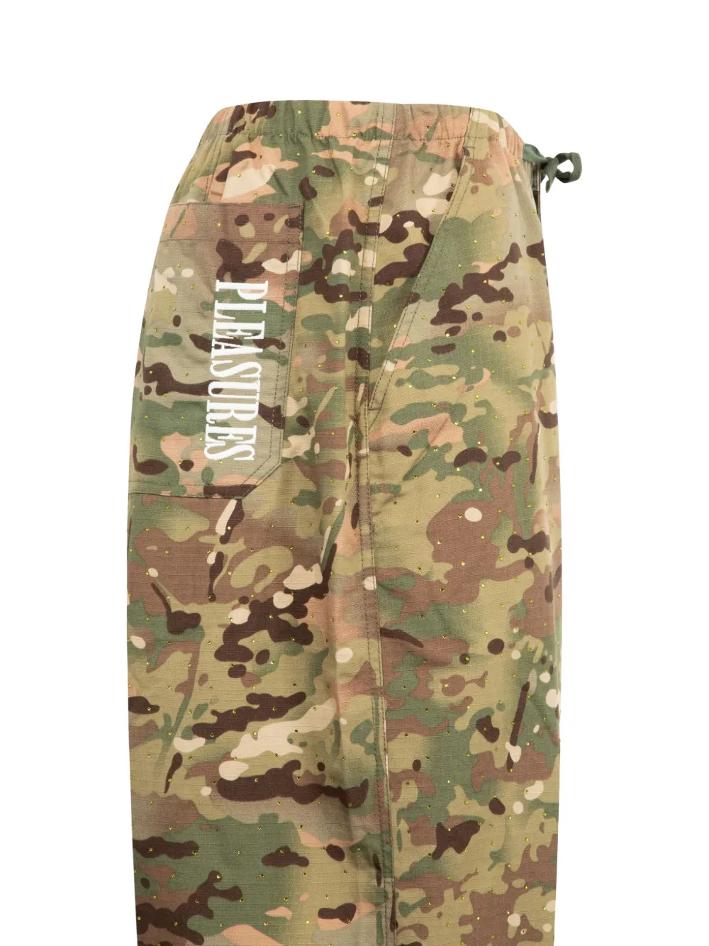 Pleasures Gem broek met camouflageprint Groen