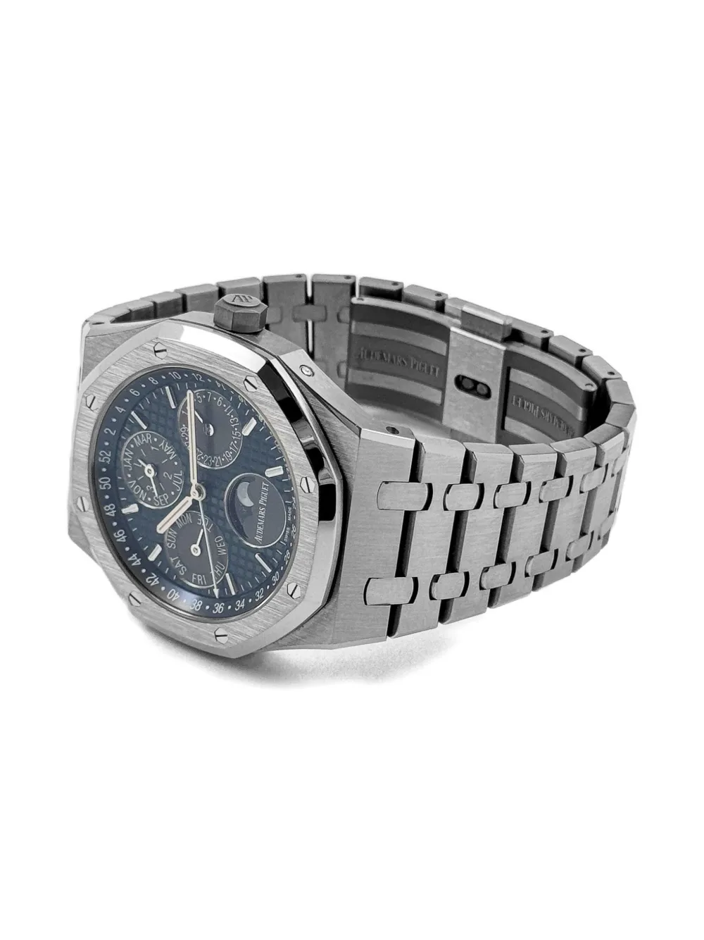 Pre-owned Audemars Piguet 2021 Royal Oak Perpetual Calendar 41mm In Blue