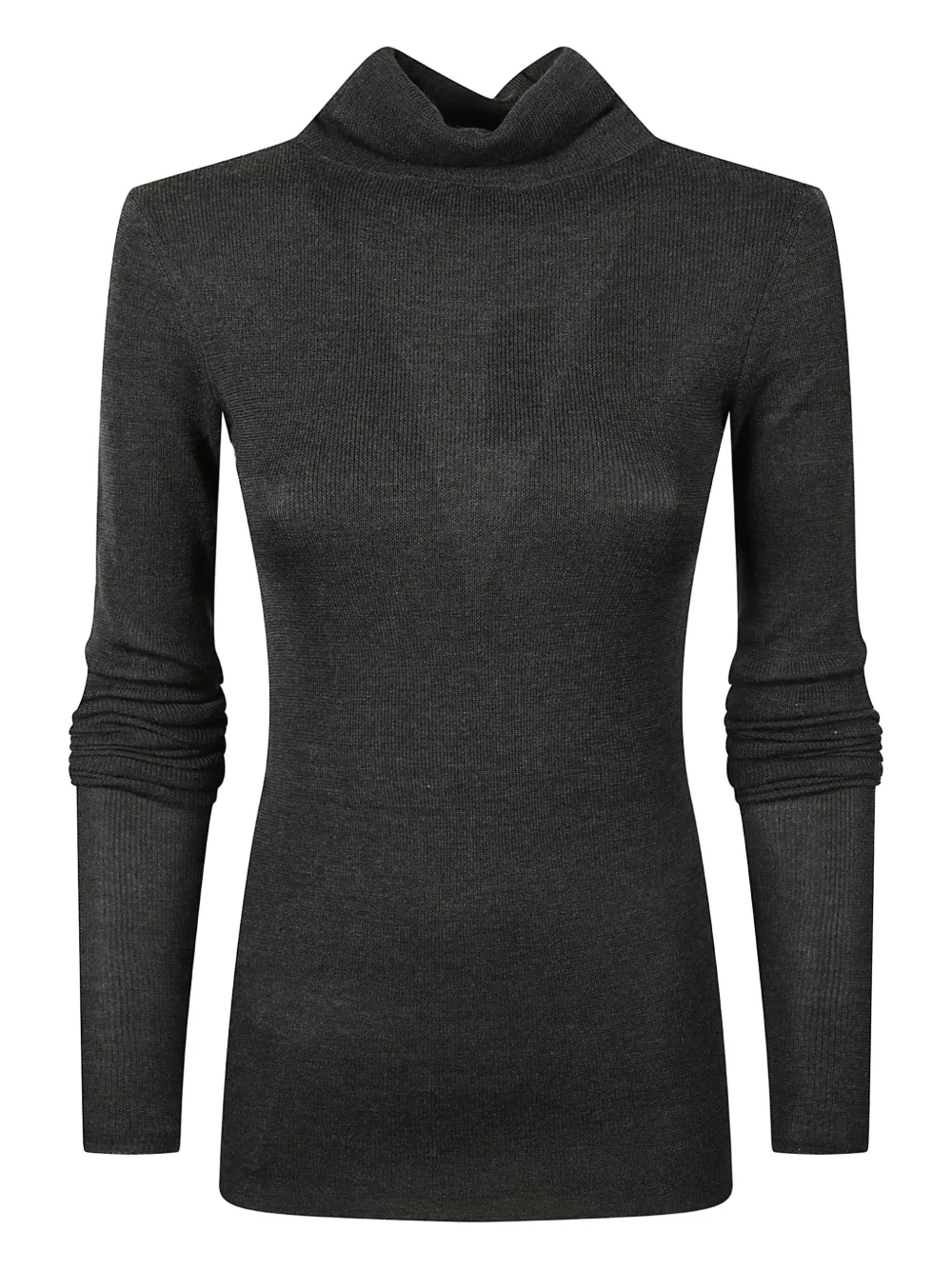 The Frankie Shop Turtleneck Sweater In Gray