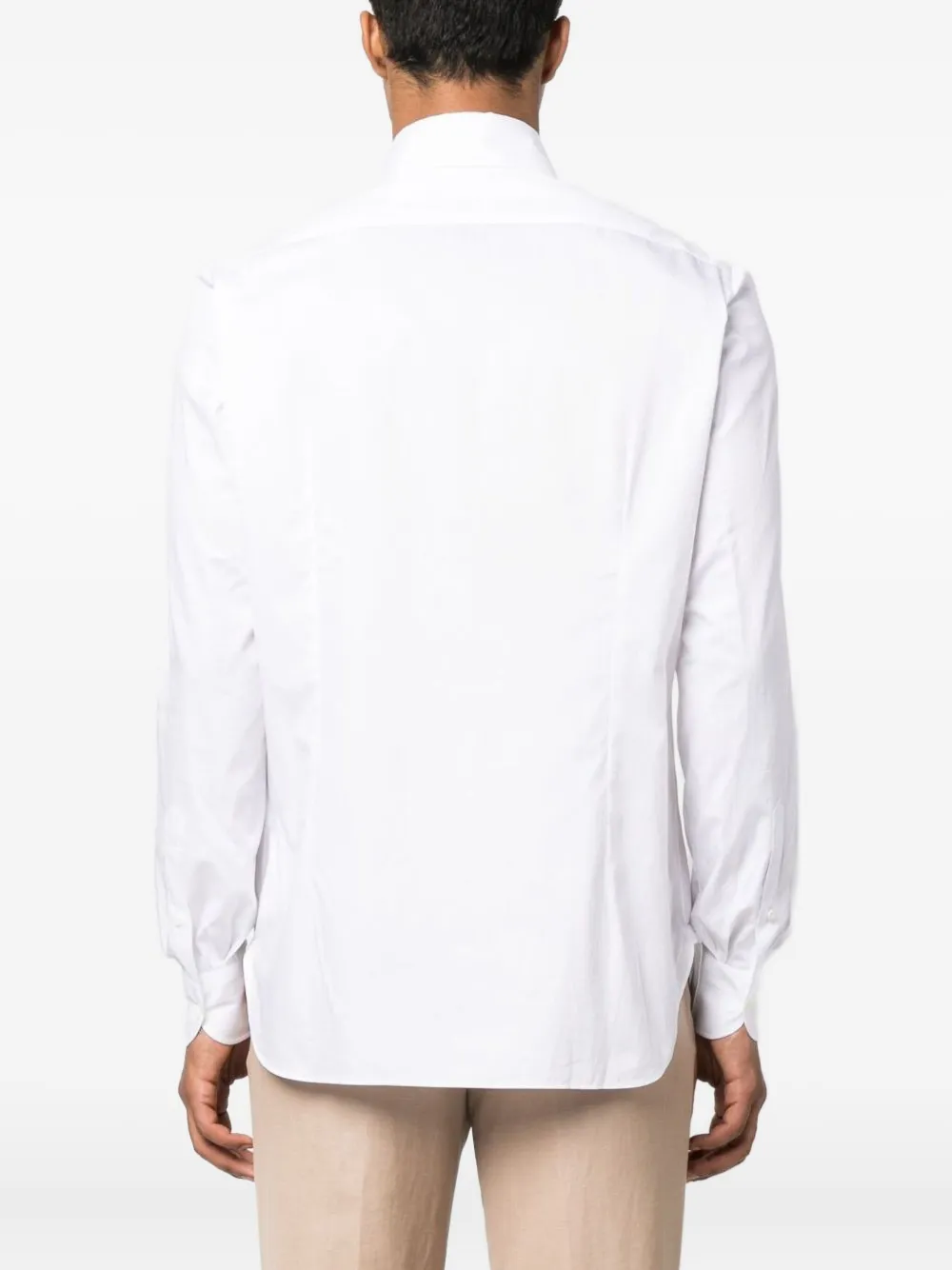  Borrelli Spread-collar Shirt - White 