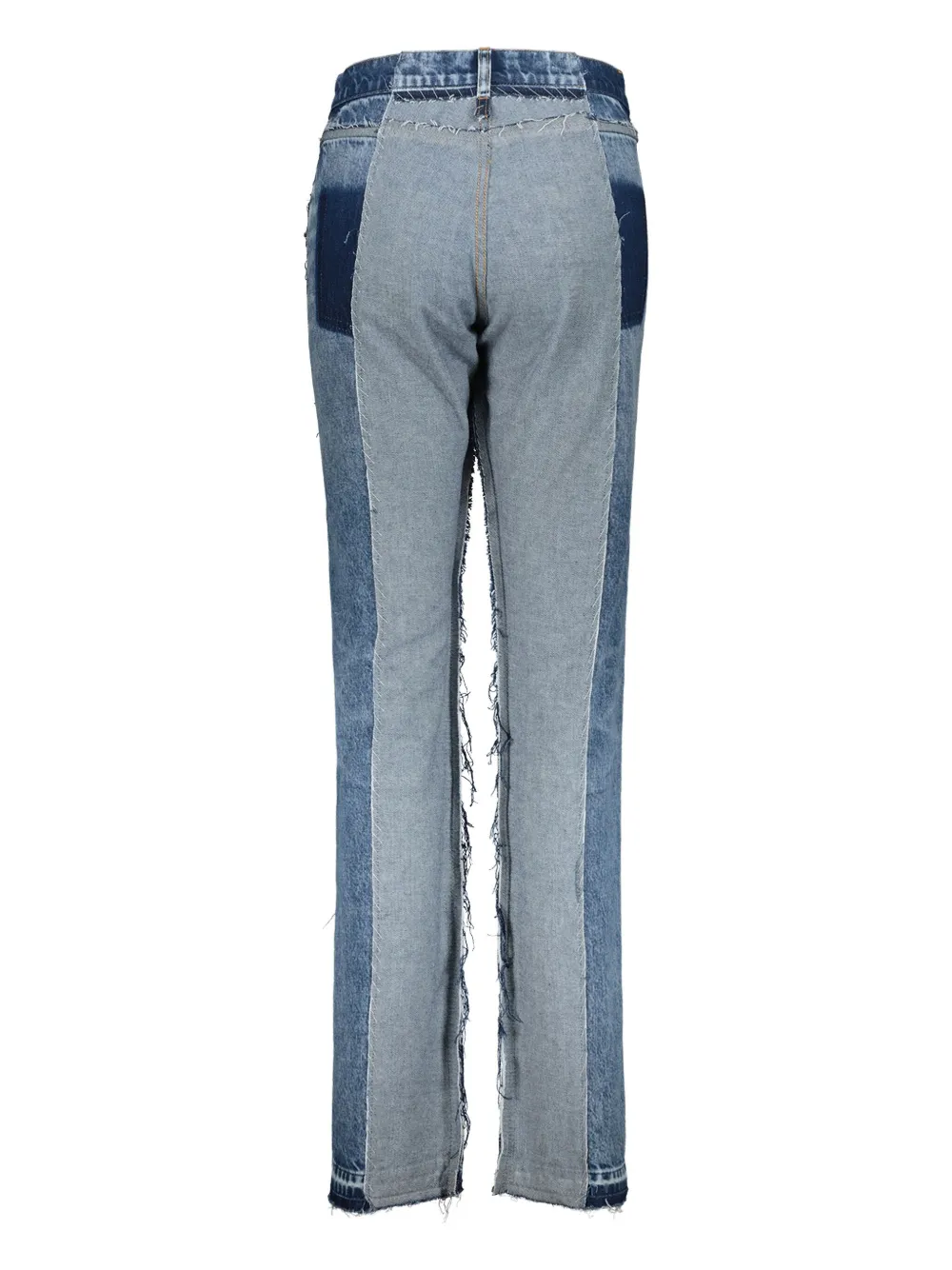 Maison Margiela Jeans met stonewashed vlakken - Blauw