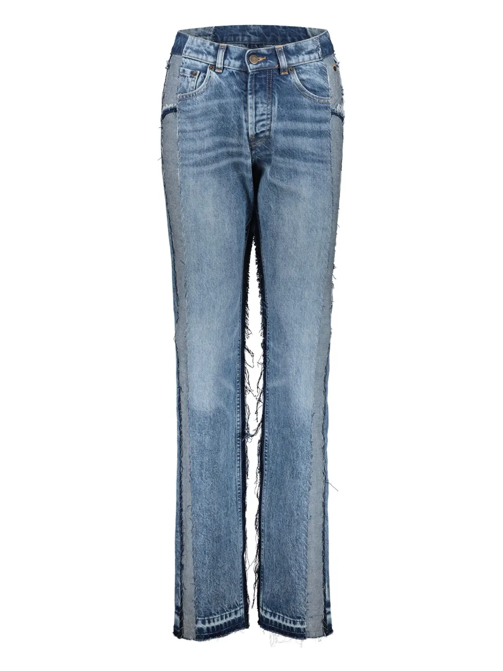 Maison Margiela ストーンウォッシュパネル ジーンズ - ブルー Maison Margiela ストーンウォッシュパネル ジーンズ - ブルー