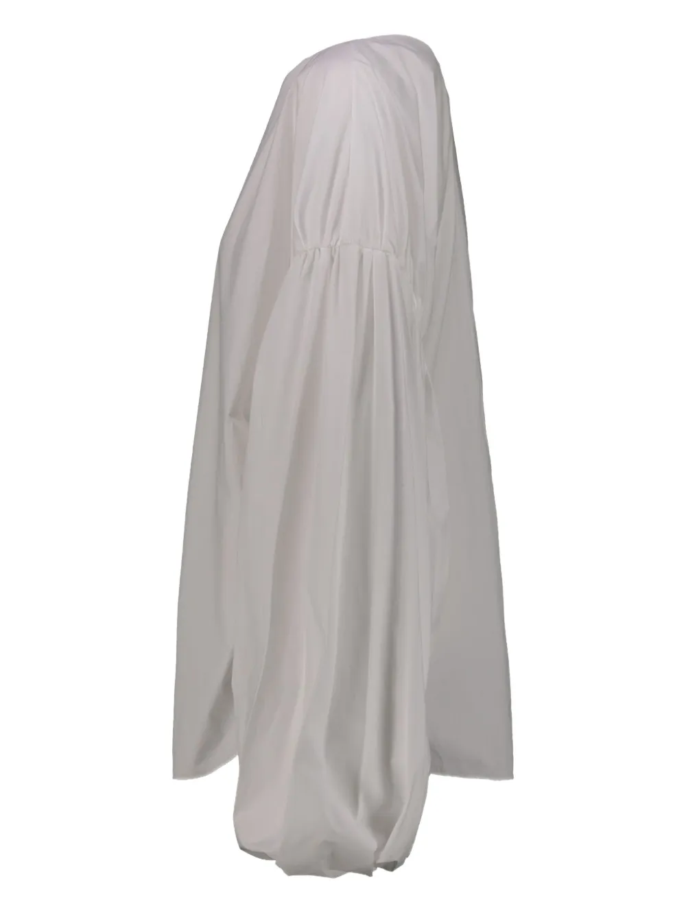 KHAITE Quico blouse met geplooide mouwen Wit