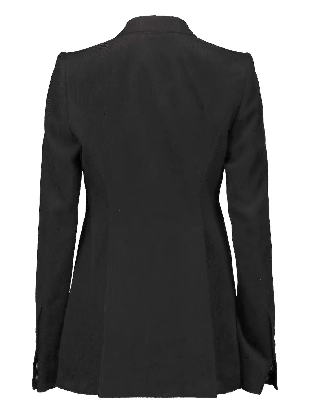 Rick Owens Corduroy Button Blazer In Black