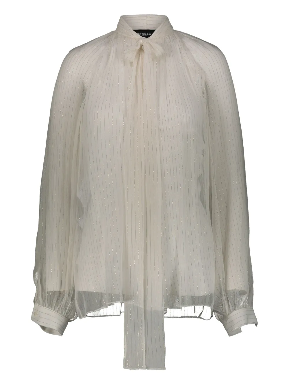 Rochas camisa de gasa con motivo de rayas | neutro | Image 1