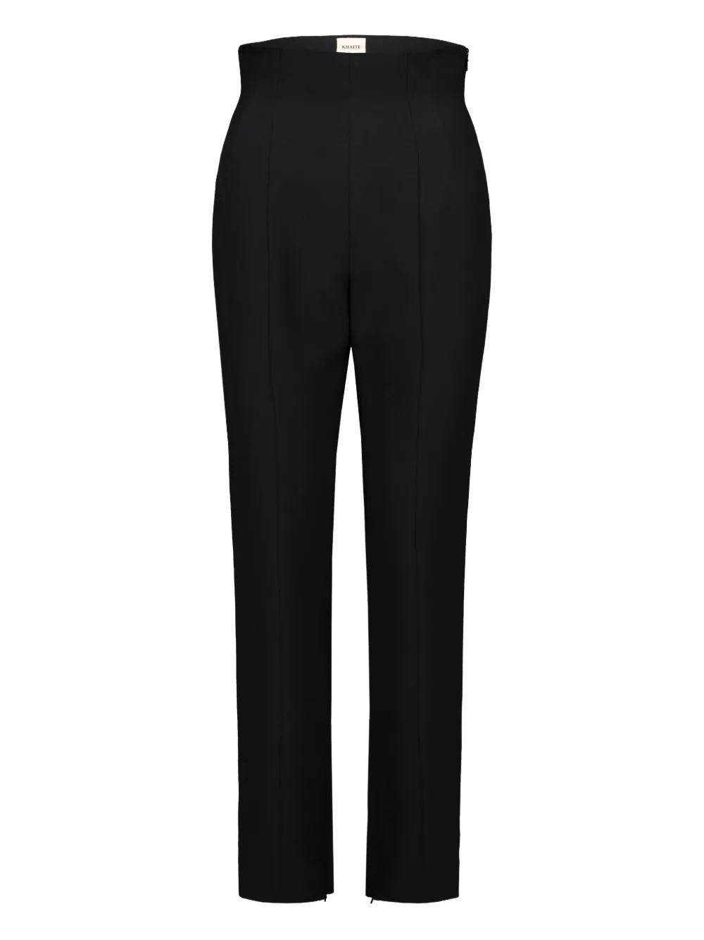 Khaite High-waist Lenn Trousers In Black