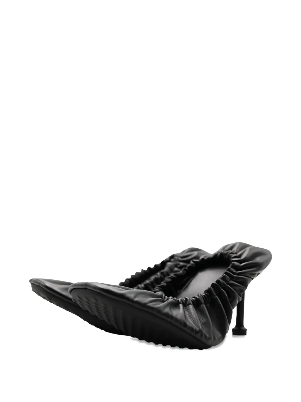 Balenciaga 80 mm Tug pumps met ruches Zwart
