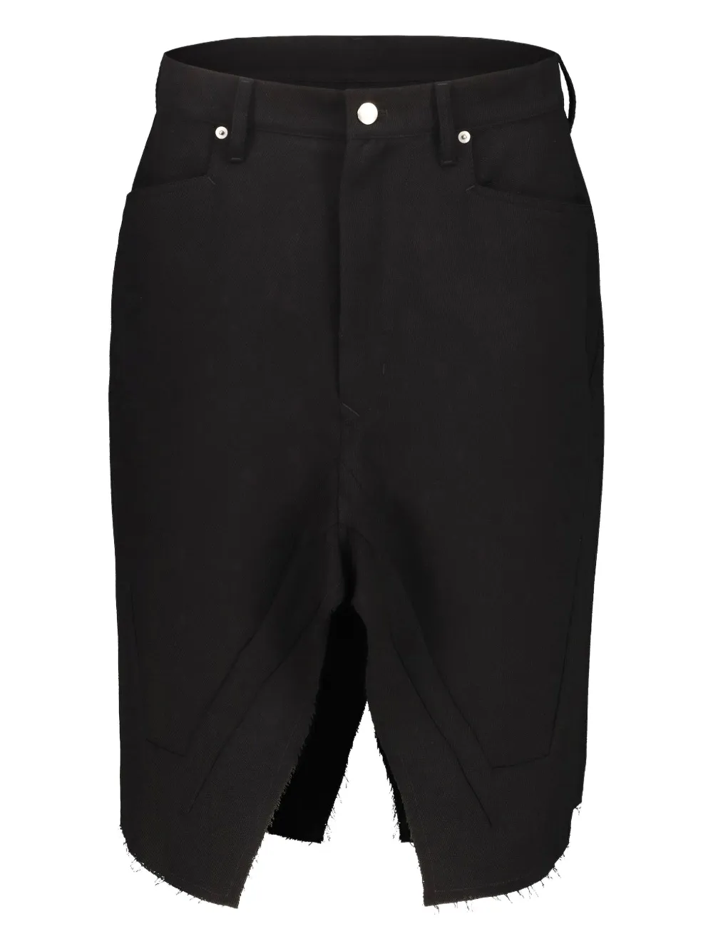 Rick Owens Slivered wool midi skirt | Black | Image 1