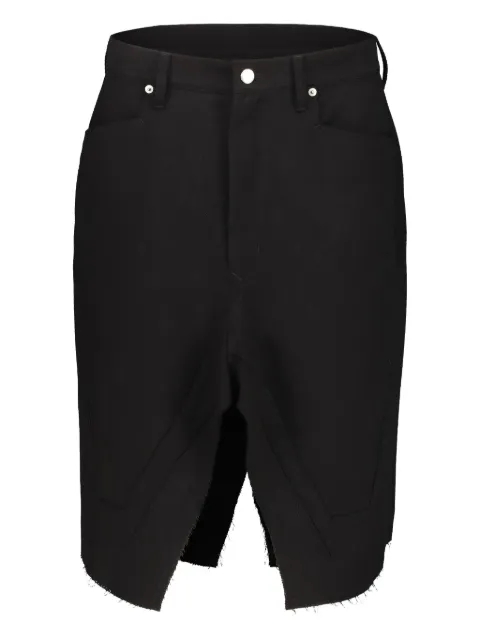 Rick Owens Slivered wool midi skirt