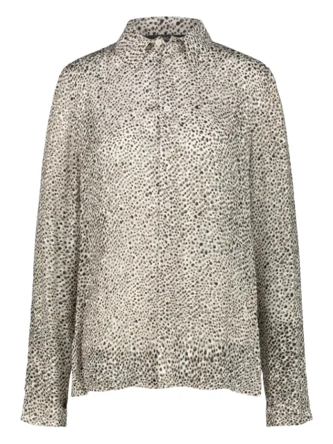 SAPIO N16 long-sleeved polka-dot shirt