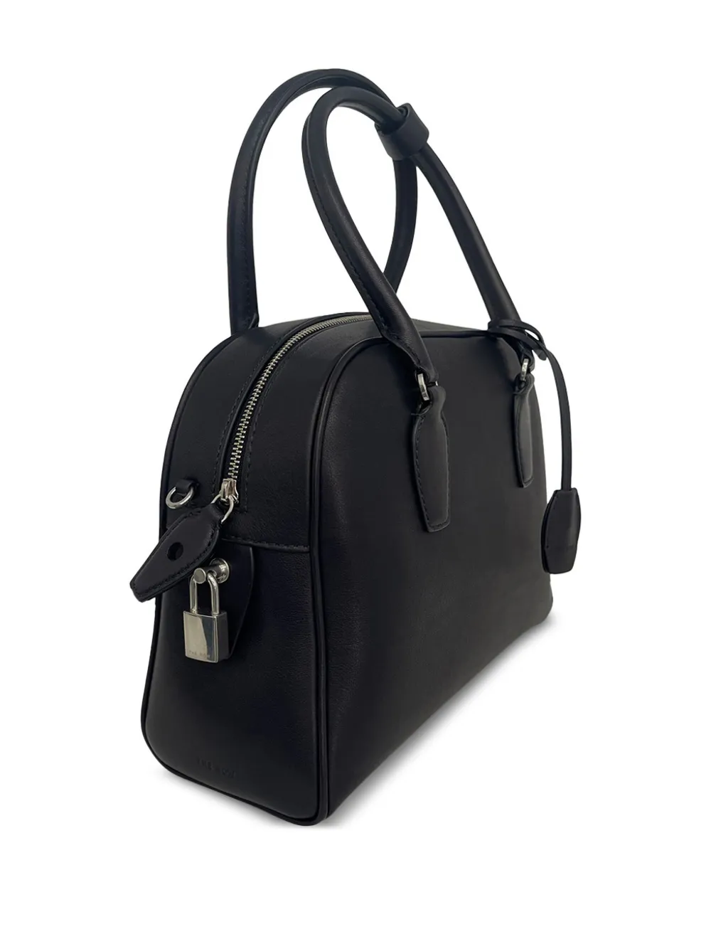 The Row India 10.00 Leather Tote Bag In Black