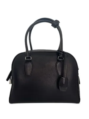 THE ROW ブラックレザーハンドバッグ The Row Leather Tote Bag | ブラック | FARFETCH JP