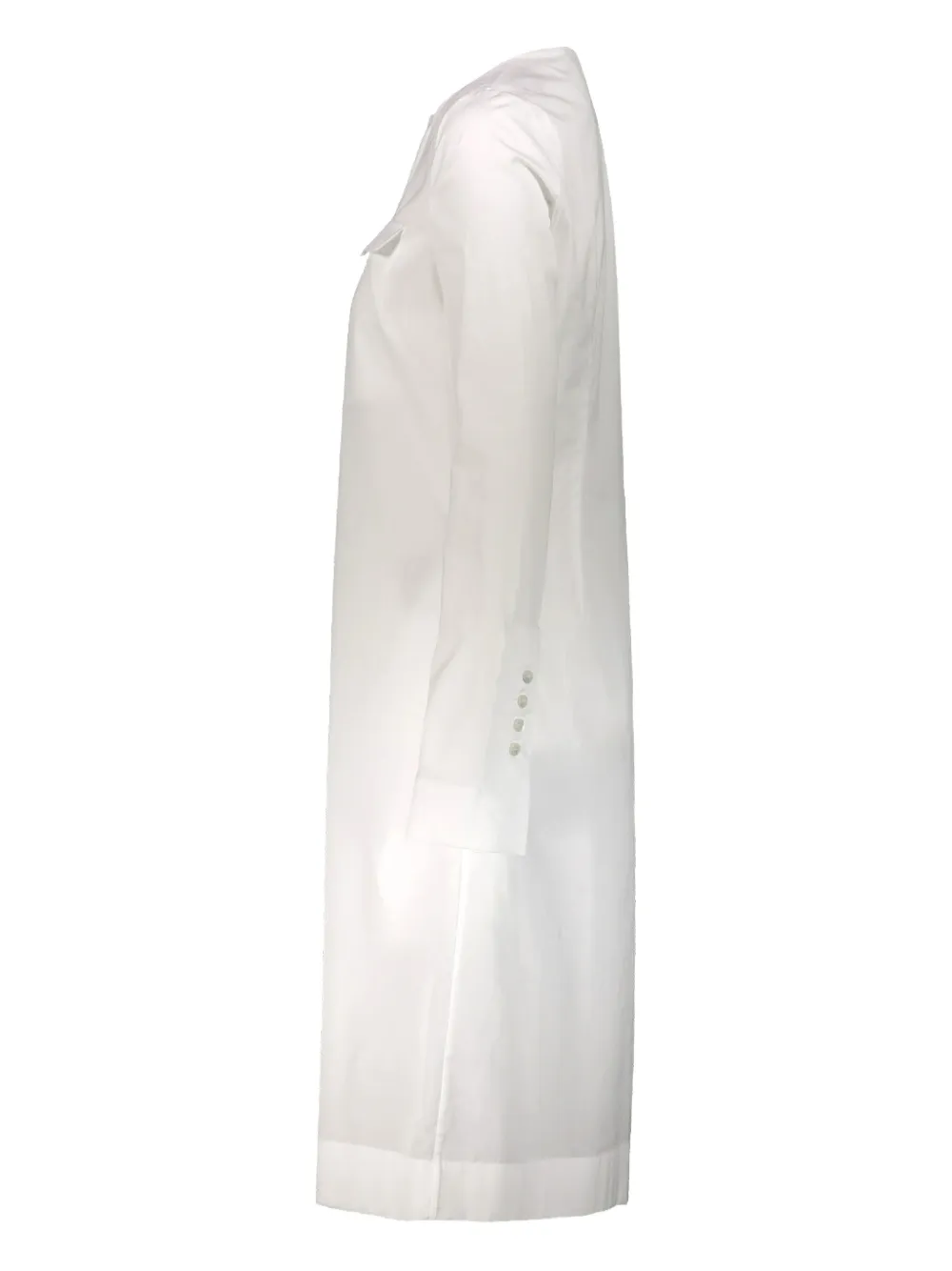 Sapio N°15 Long Cotton Shirt In Gray