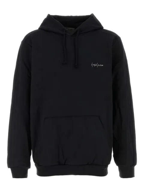 Kuro logo-detail cotton hoodie