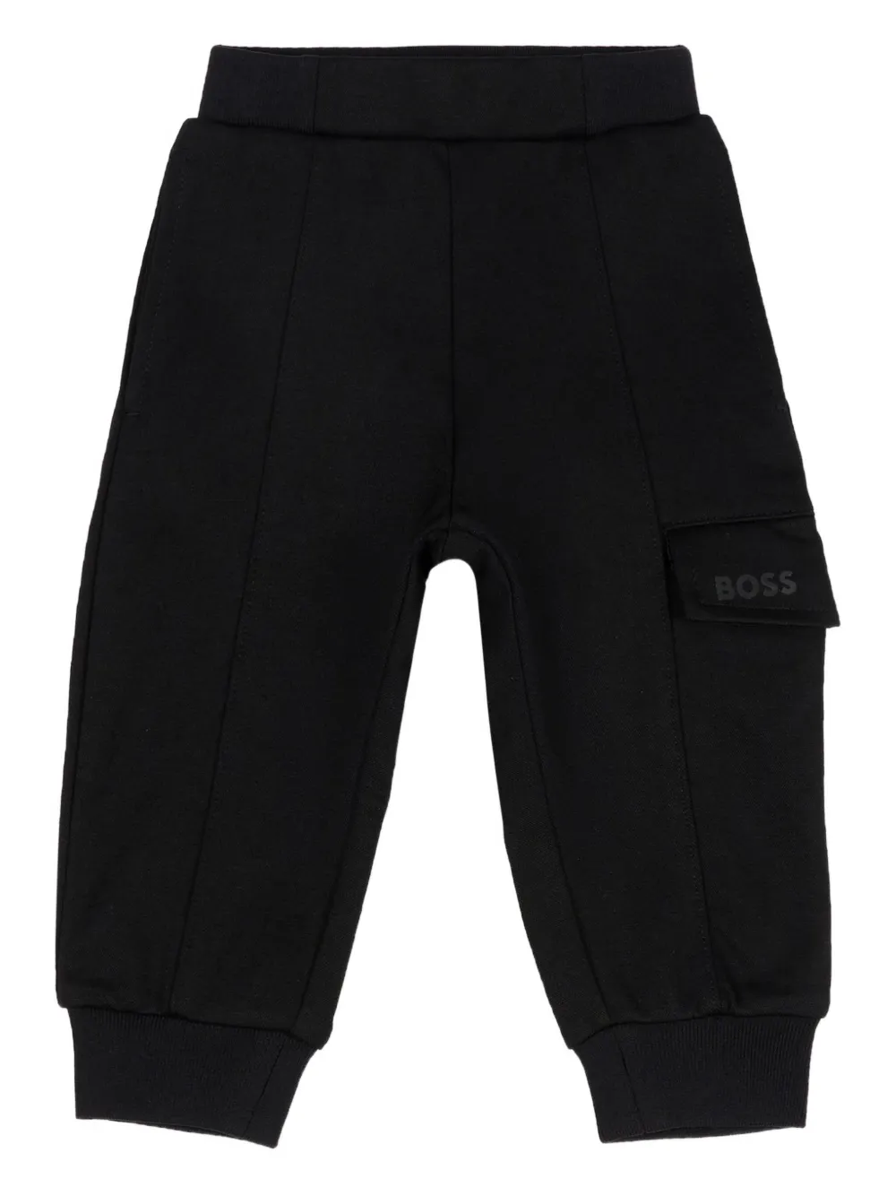 BOSS Kidswear logo-pocket track pants - Nero