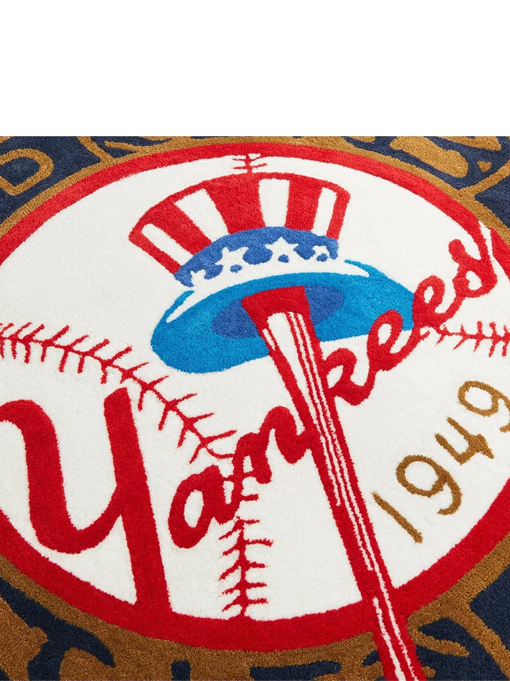 Kith X New York Yankees 1949 World Series Area Rug (122cm X 104cm) In Brown