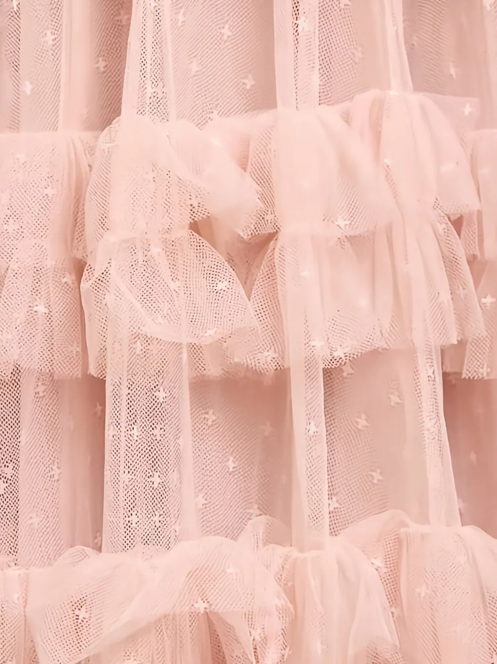 Needle & Thread Lisette asymmetrische jurk met ruches Roze