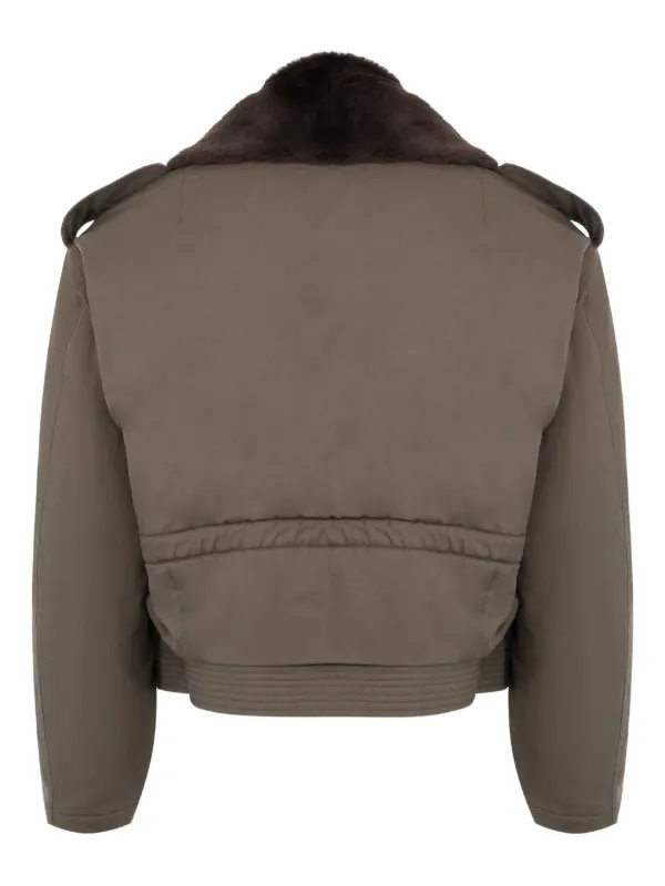Auralee Cotton Jacket | Green | FARFETCH RO