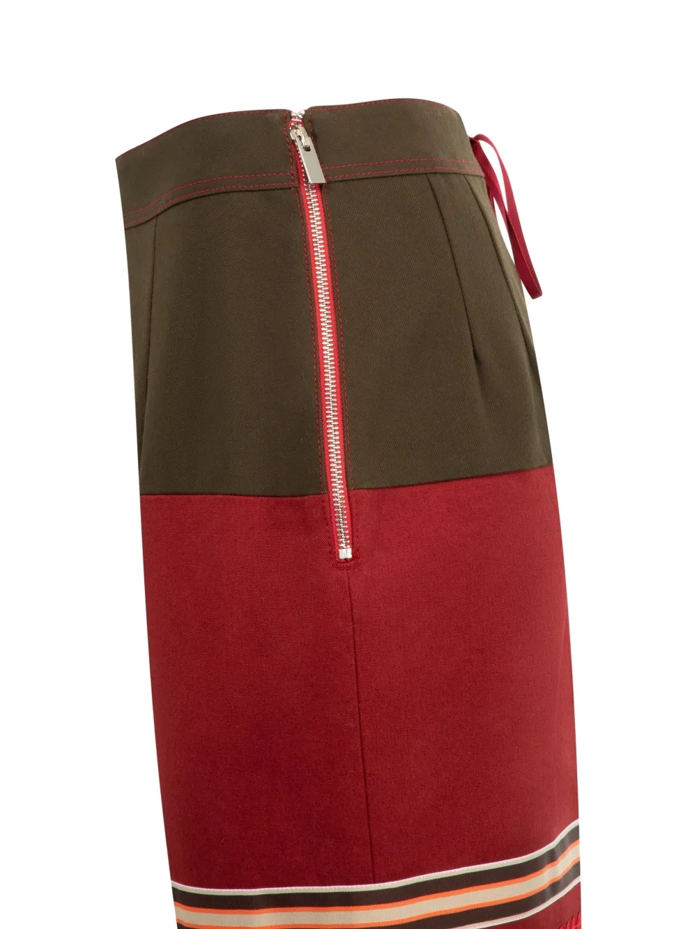 Christopher John Rogers Embroidered Colourblock Pencil Skirt In Multi