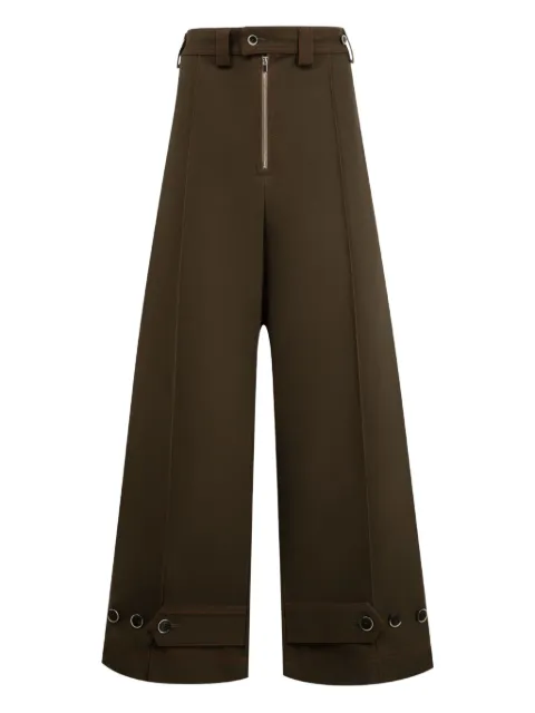 Christopher John Rogers tab wide-leg trousers
