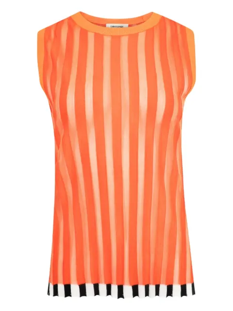 Christopher John Rogers pleated trim shell top
