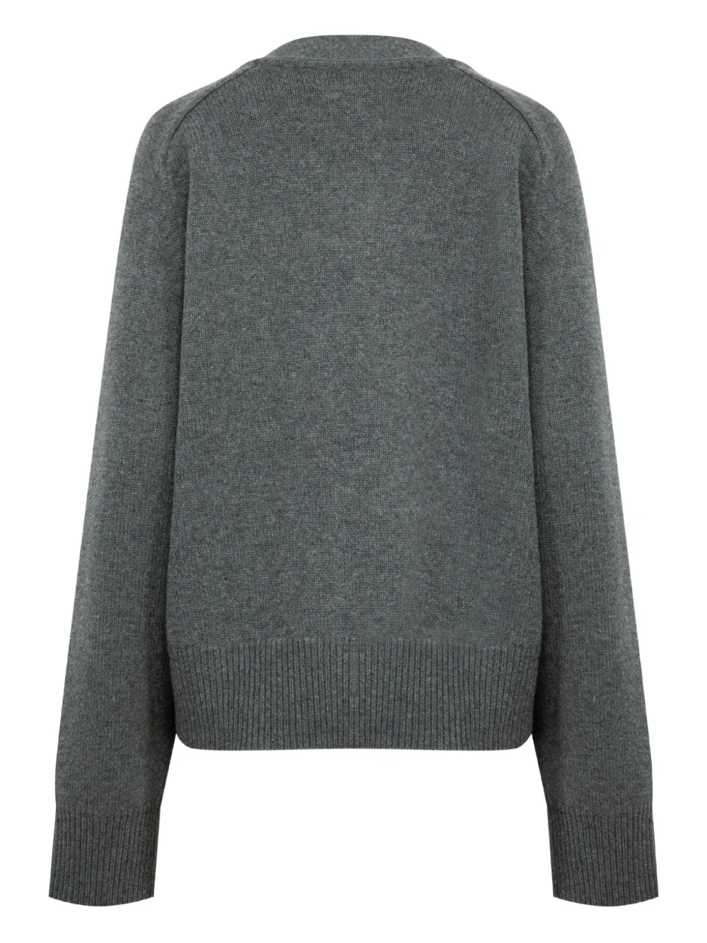 Extreme Cashmere Papilli Pocket Short Cardigan In Gray