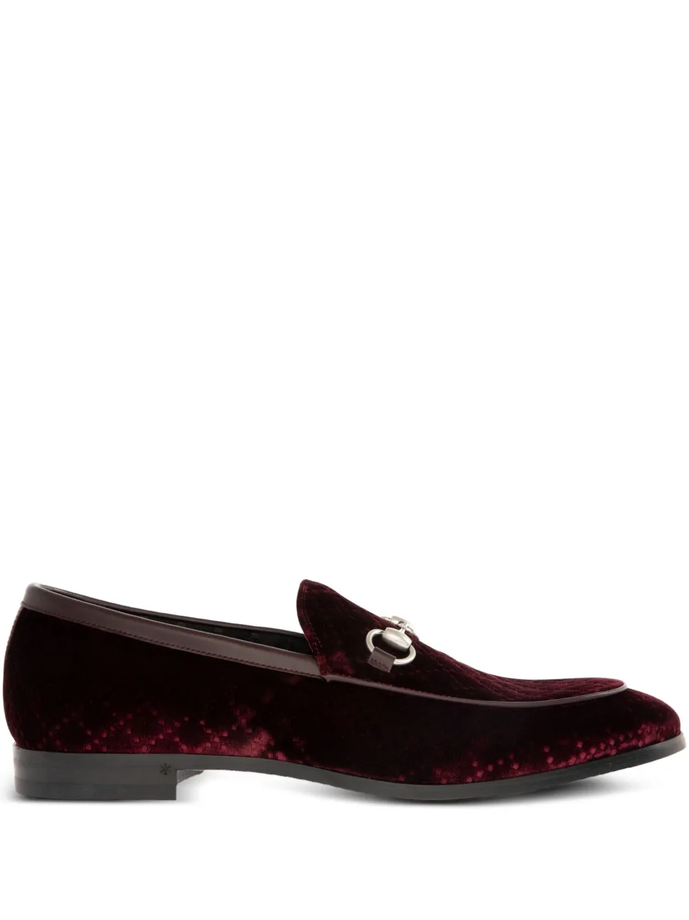 Gucci Horsebit velvet loafers - Red