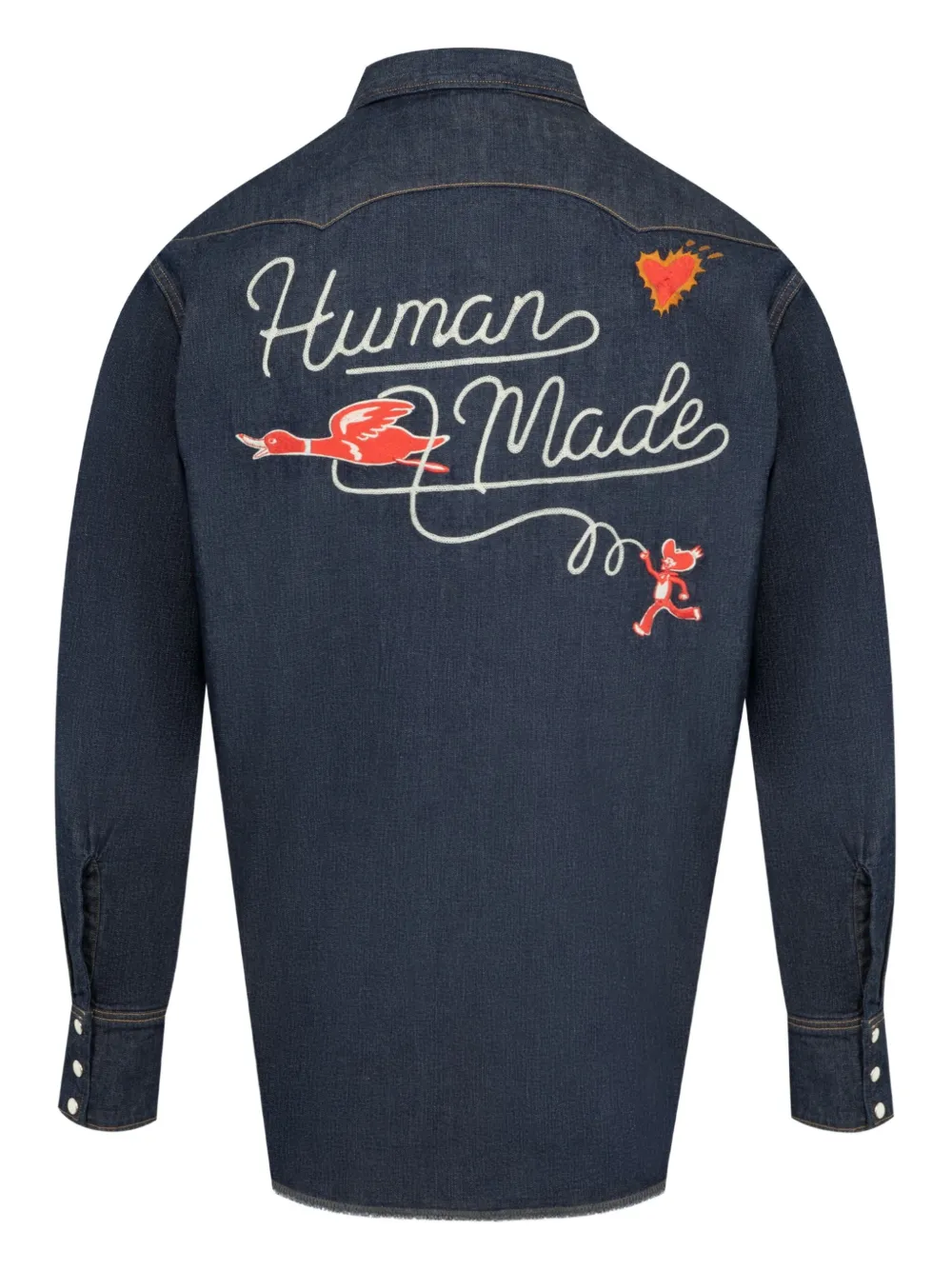 Human Made Western denim overhemd - Blauw