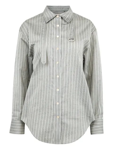 ISABEL MARANT Aurora striped belted shirt