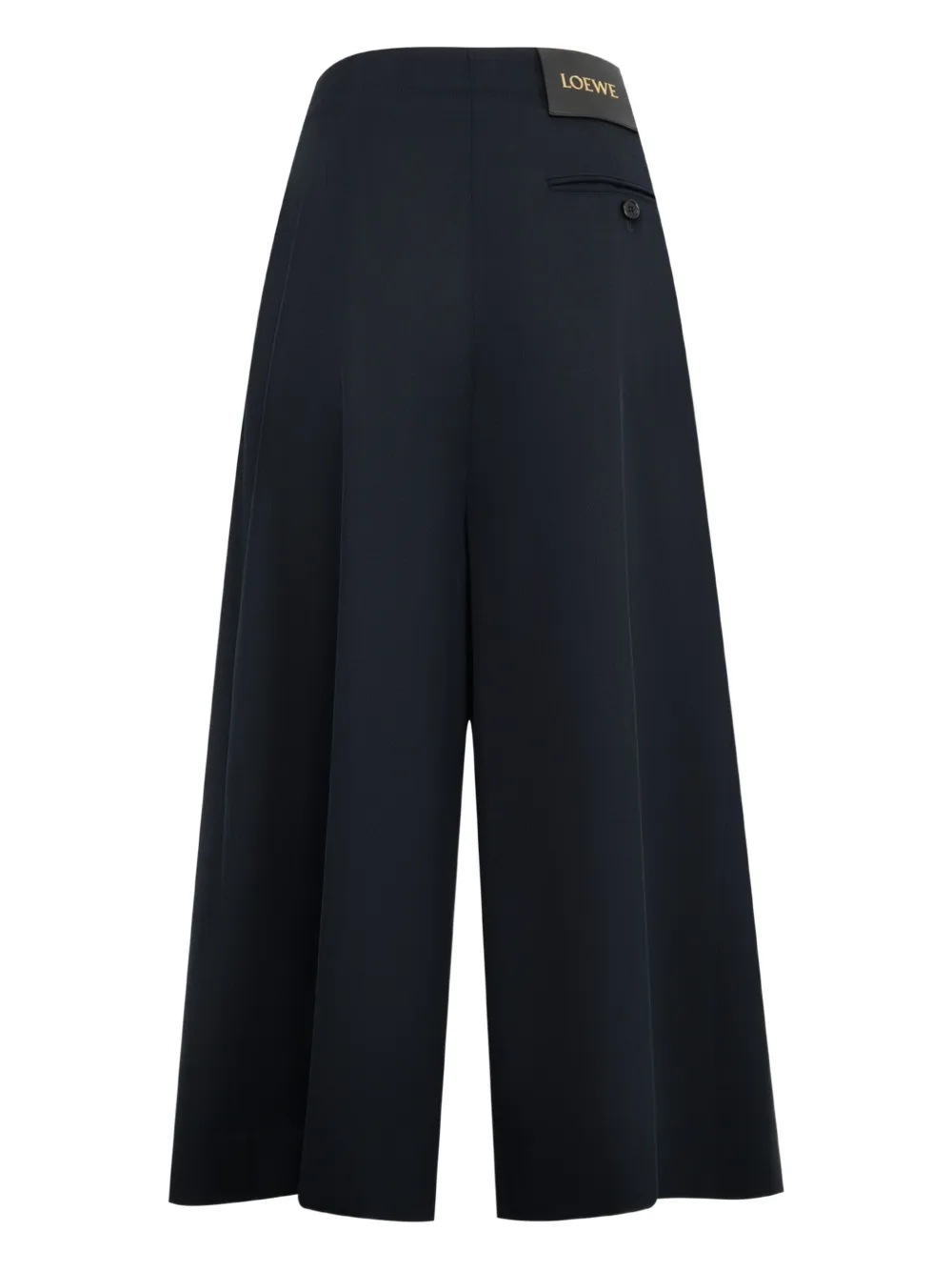 Loewe Belted Palazzo Pants In Black