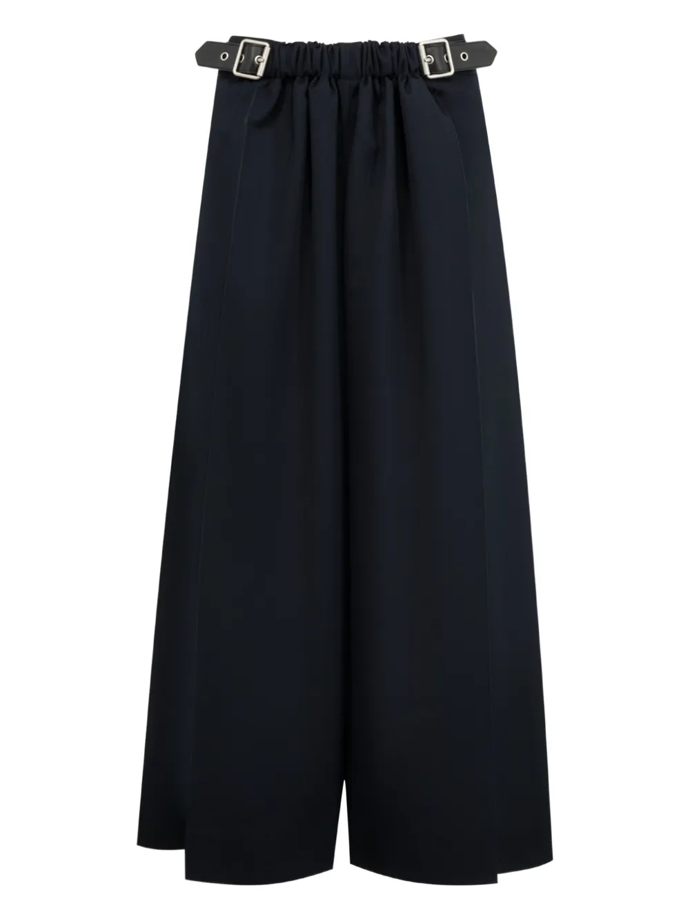 Loewe Belted Palazzo Pants In Black