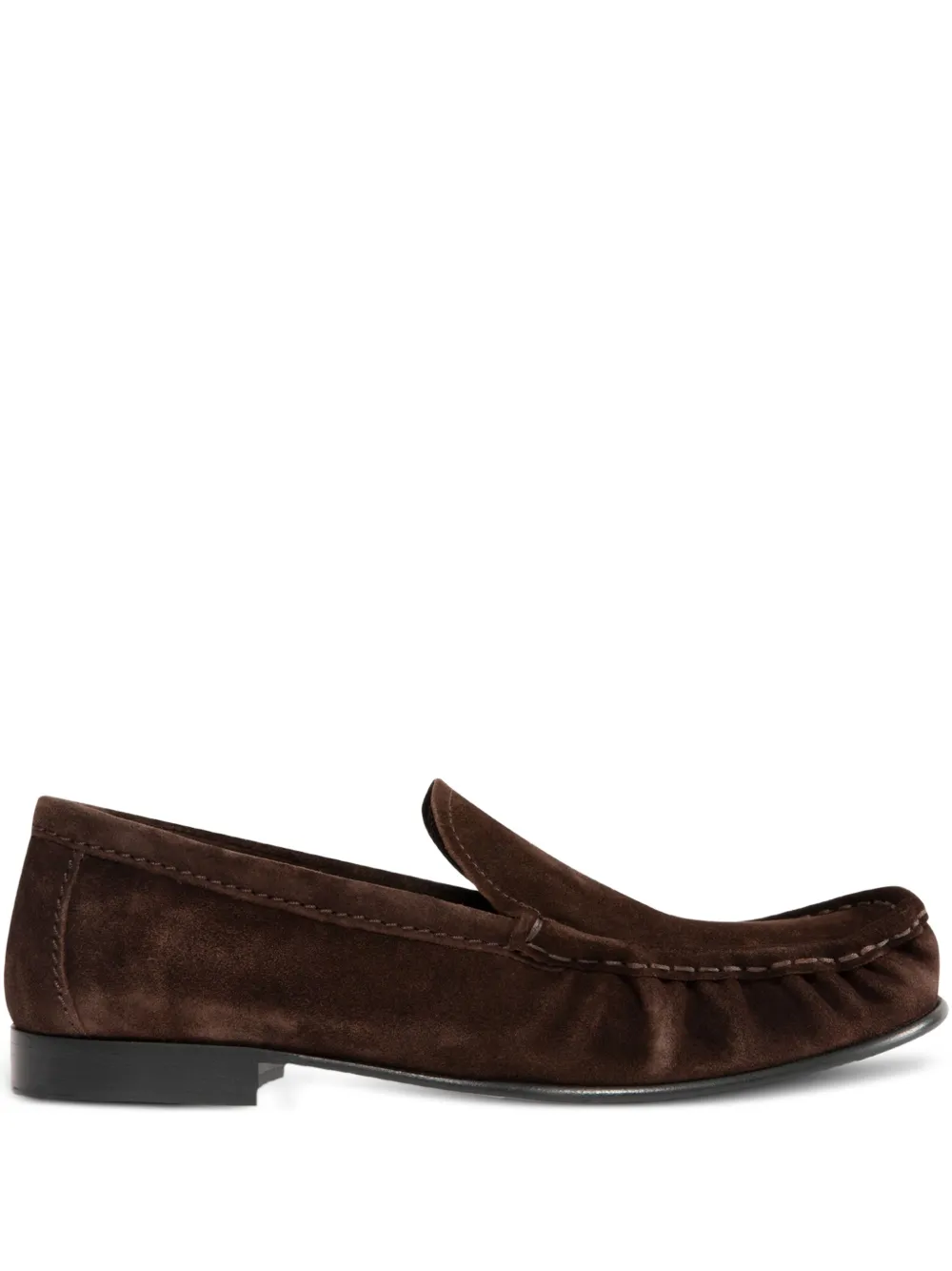 Miu Miu suede loafers - Brown