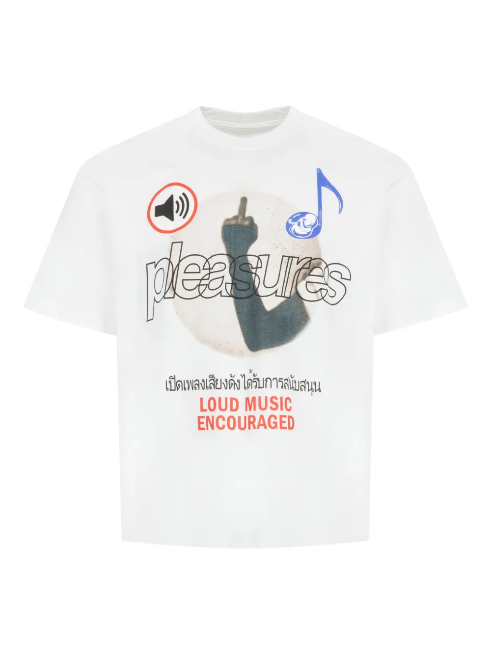 Pleasures playera Cloud Music | blanco | Image 1