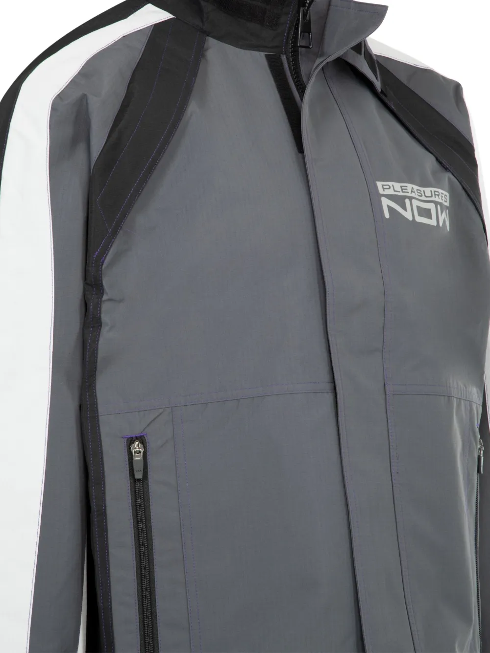 Pleasures Tactical Moto jack met rits Grijs