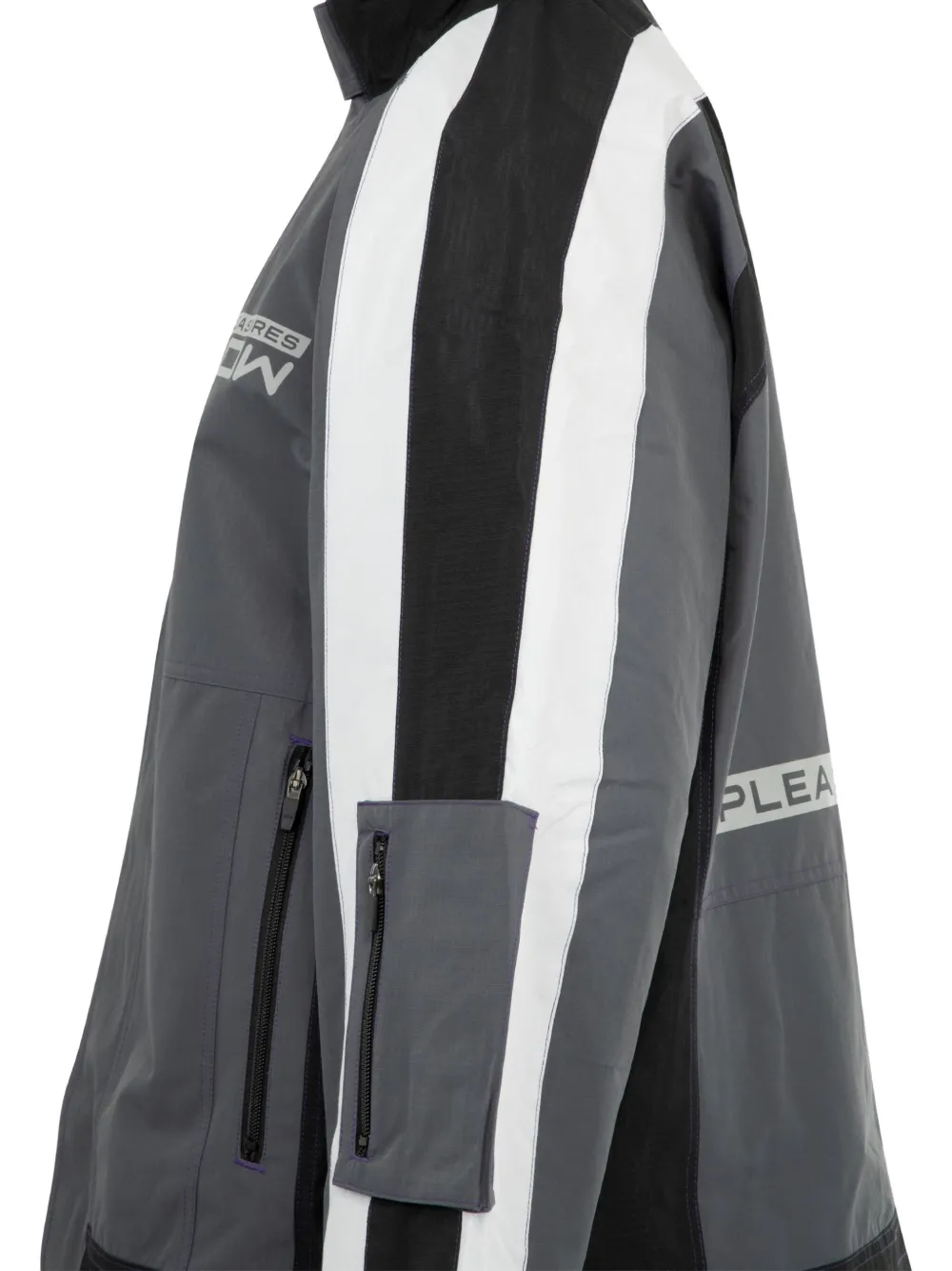 Pleasures Tactical Moto jack met rits Grijs