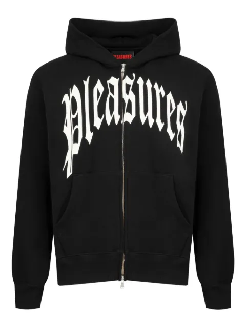 Pleasures zip twitch hoodie