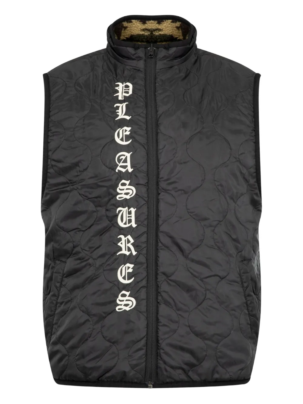 Pleasures Omkeerbaar gilet Zwart