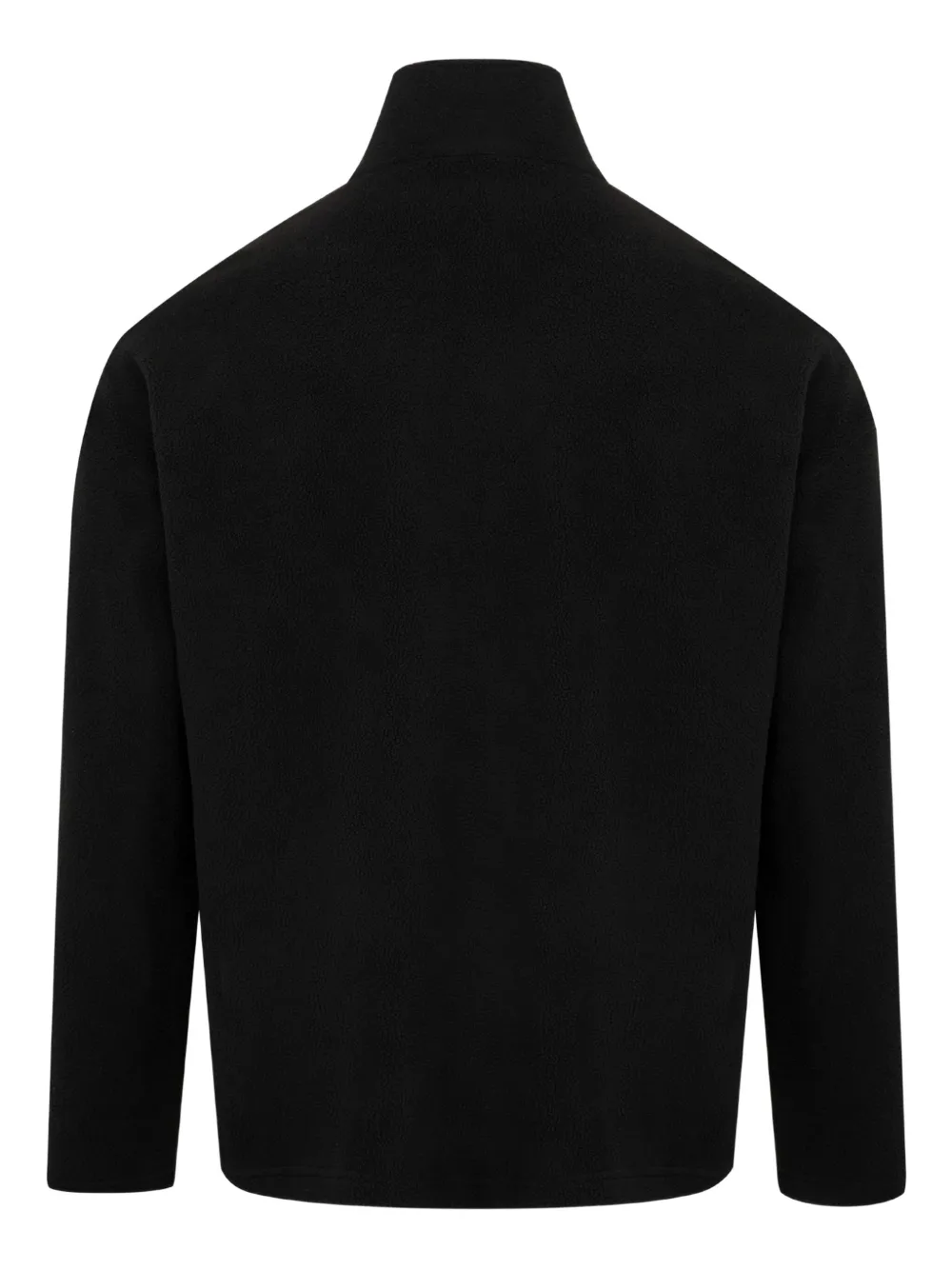 Pleasures zip polar fleece sweater - Zwart
